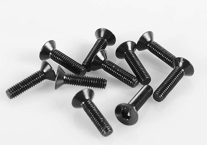 Z-S0896 Steel Flat Head Socket Cap Screw M3 x 12mm (10) RC 4WD
