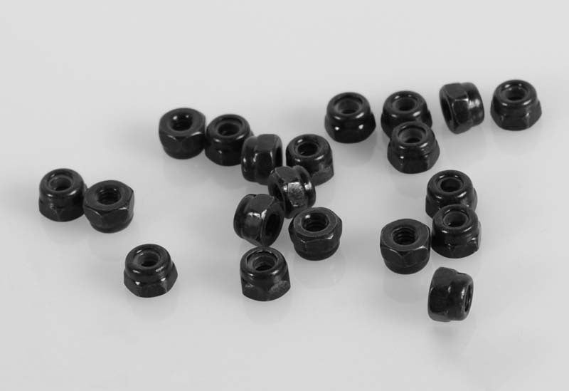 Z-S0906 Nylock Nuts M2 (Black) RC 4WD