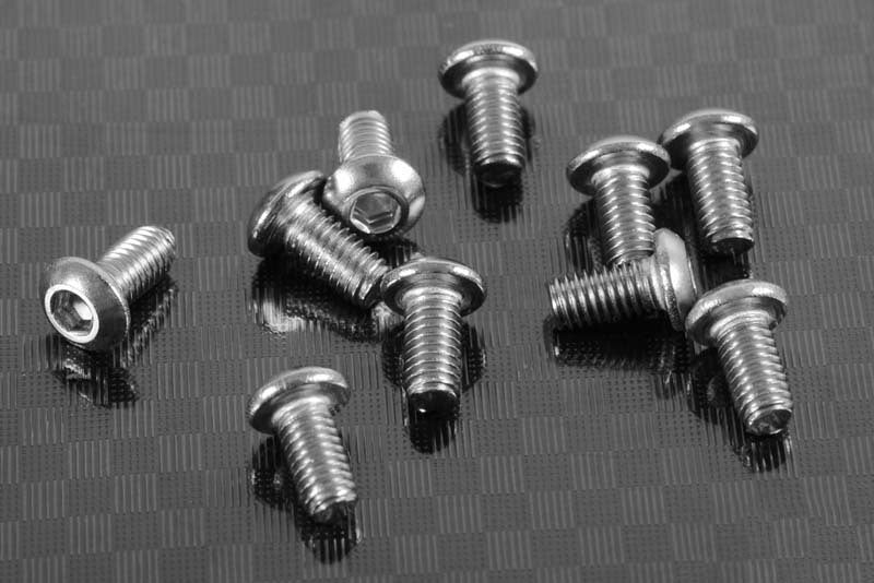 Z-S0960 Button Head Cap Screws M3 x 6mm (10) RC 4WD