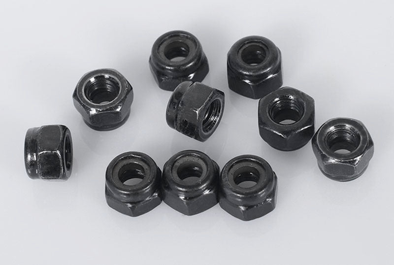 Z-S1008 Nylock Nuts M4 (Black) RC 4WD