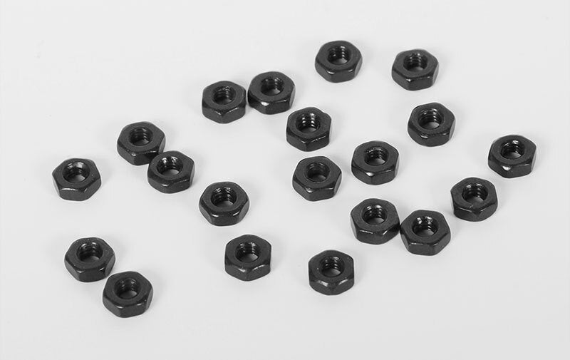 Z-S1144 Regular M2 Black Nuts (20) RC 4WD