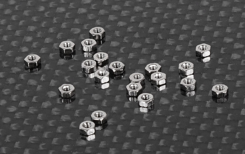 Z-S1230 Regular M1.6 Nuts (Silver) RC 4WD