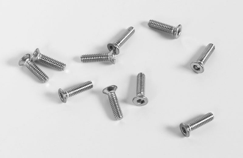 Z-S1257 Flat Head Socket Cap Screw M2 x 8mm (10) RC 4WD