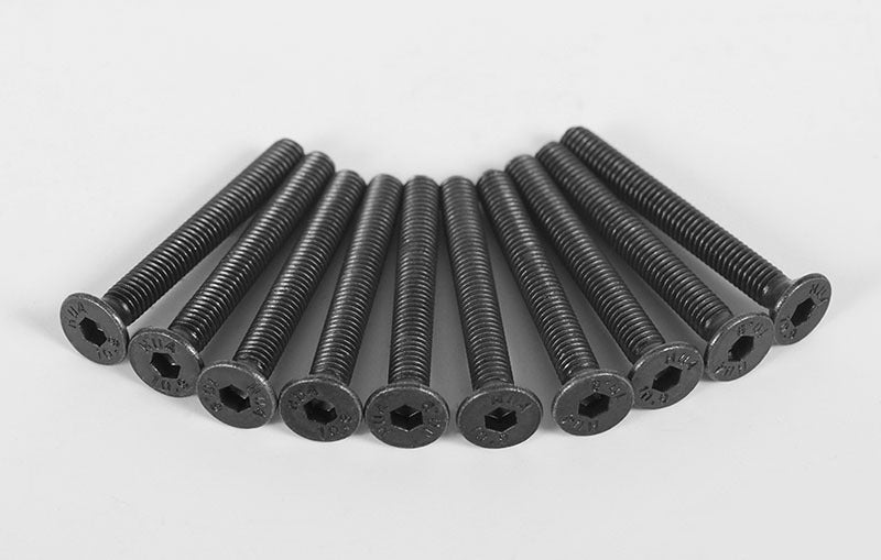 Z-S1267 Steel Flat Head Socket Cap Screw M3 x 25mm (10) RC 4WD