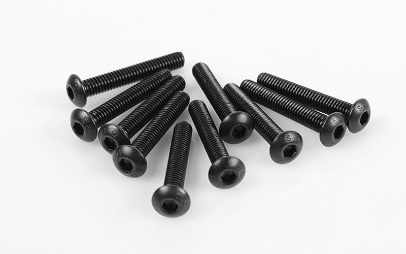 Z-S1514 Steel Button Head Cap Screws M4 X 25mm (10) RC 4WD