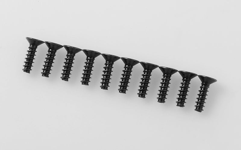 Z-S1568 Flat Head Self Tapping Screws M3 X 10mm (Black) RC 4WD