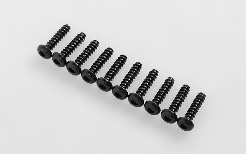Z-S1691 Button Head Self Tapping Screws M3 X 12mm (Black) RC 4WD