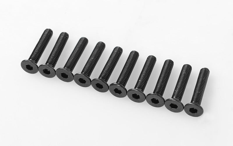 Z-S1720 Steel Flat Head Socket Cap Screws M3 x 16mm (10) RC 4WD