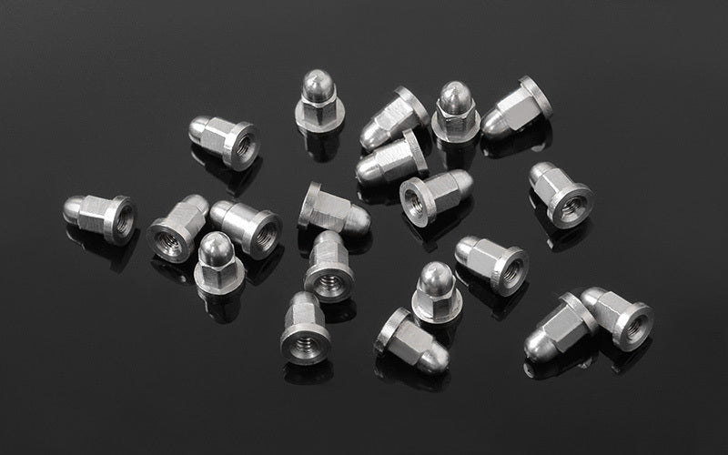 Z-S1724 M1.6 Flanged Acorn Nuts (Silver) RC 4WD