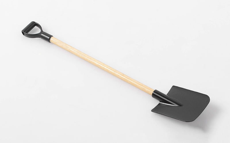Z-S1740 Scale Garage Series 1/10 Wooden Handle Boulder Flat Shovel w/D-Grip RC 4WD