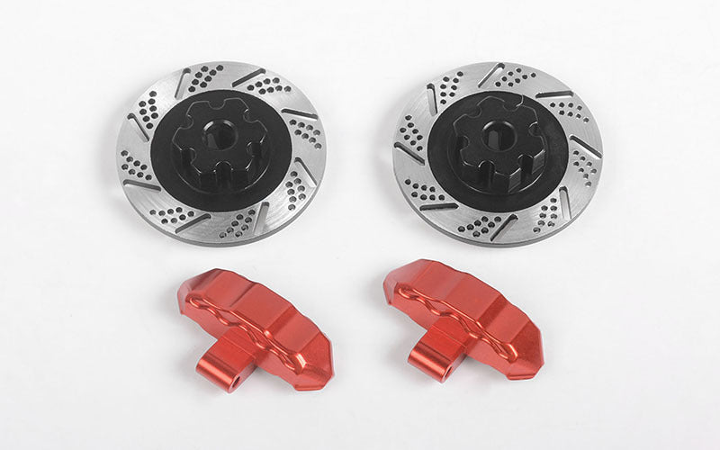 Z-S1952 RC4WD Baer Brake Systems Rotors and Caliper Set for Traxxas UDR RC 4WD