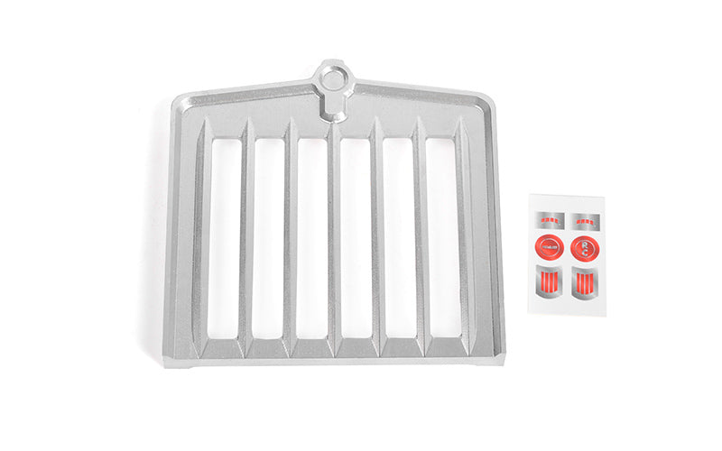 Z-S2093 Smokey Billet Front Grille for Tamiya King / Grand Hauler (Silver) RC 4WD