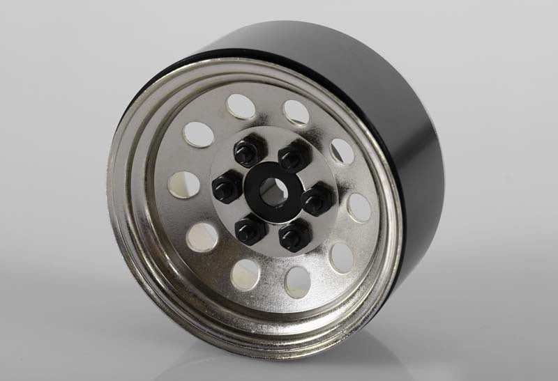 Z-W0073 Pro10 1.9" Steel Stamped Beadlock Wheel (Silver) RC 4WD