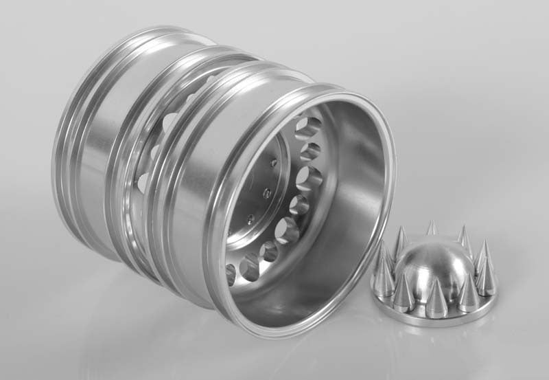 Z-W0153 Chaos Semi Truck Rear Wheels w/Spiked Caps RC 4WD