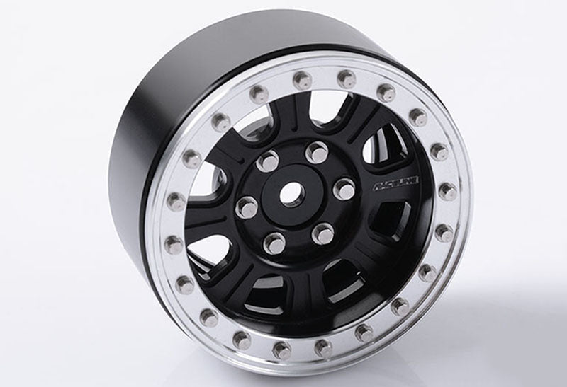 Z-W0189 RC4WD Raceline Monster 1.9" Beadlock Wheels (Black/Silver) RC 4WD