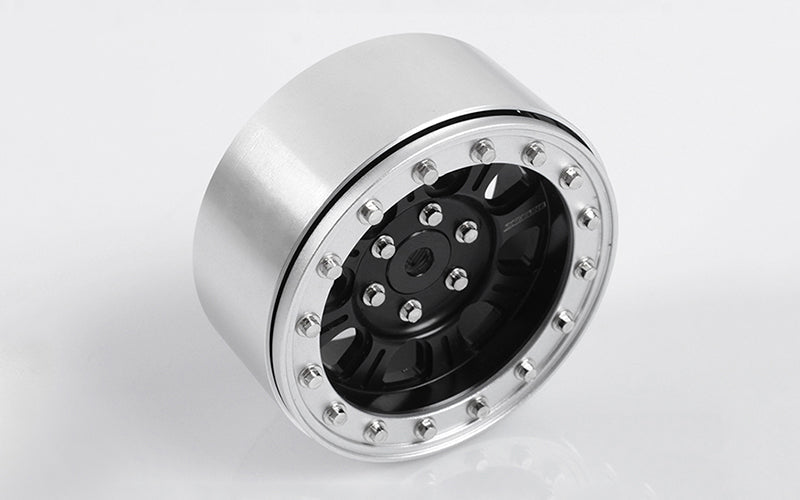 Z-W0195 RC4WD Raceline Monster 2.2" Beadlock Wheels (Black/Silver) RC 4WD