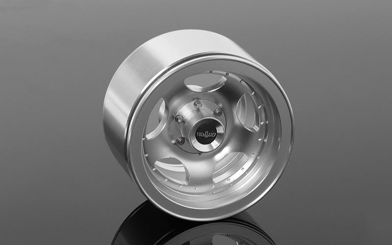 Z-W0228 Breaker 1.9" Beadlock Wheels (Silver) RC 4WD