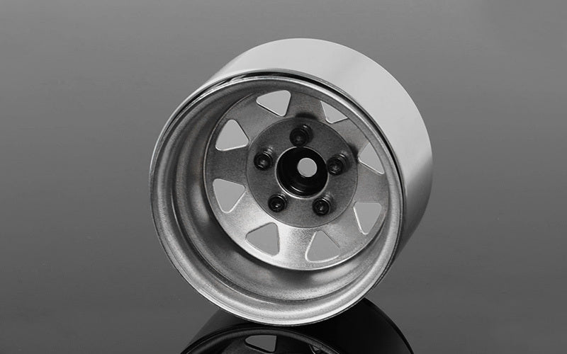 Z-W0244 5 Lug Deep Dish Wagon 1.9" Steel Stamped Beadlock Wheels (Plain) RC 4WD