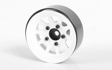 Z-W0260 OEM Stamped Steel 1.55" Beadlock Wheels (White) RC 4WD