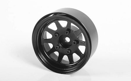 Z-W0262 OEM Stamped Steel 1.55" Beadlock Wheels (Black) RC 4WD