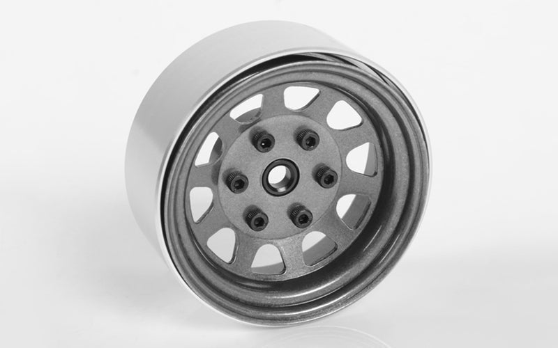 Z-W0272 Stamped Steel 1.7" Beadlock Wagon Wheels (Clear) RC 4WD