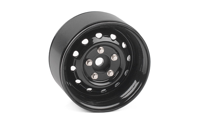 Z-W0340 Heritage Edition Stamped Steel 1.9 Wheels (Black) RC 4WD