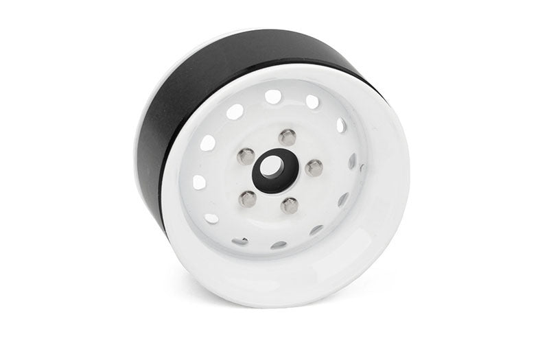 Z-W0341 Heritage Edition Stamped Steel 1.9 Wheels (White) RC 4WD