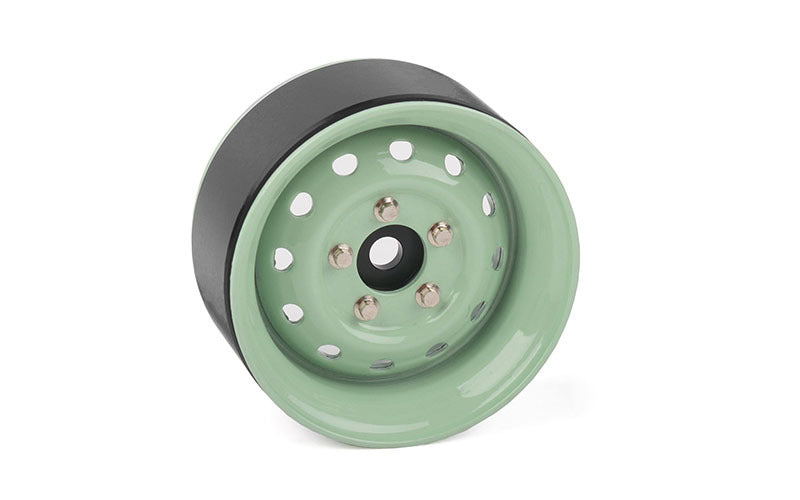 Z-W0342 Heritage Edition Stamped Steel 1.9 Wheels (Grasmere Green) RC 4WD