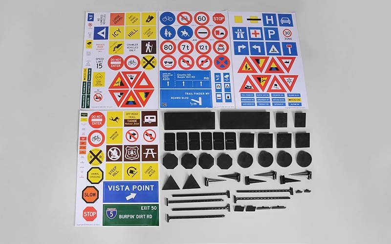 Z-X0035 RC4WD Scale Signs Set RC 4WD