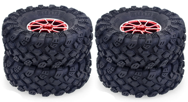 ZD10022 ZD Racing Pirates 1.9inch 1/10 Crawler car Tires Red