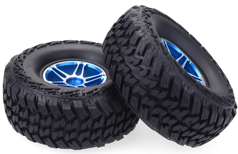ZD10026 ZD Racing 1.9inch 1/10 RC Crawler truck wheels tires Blue ZD Racing