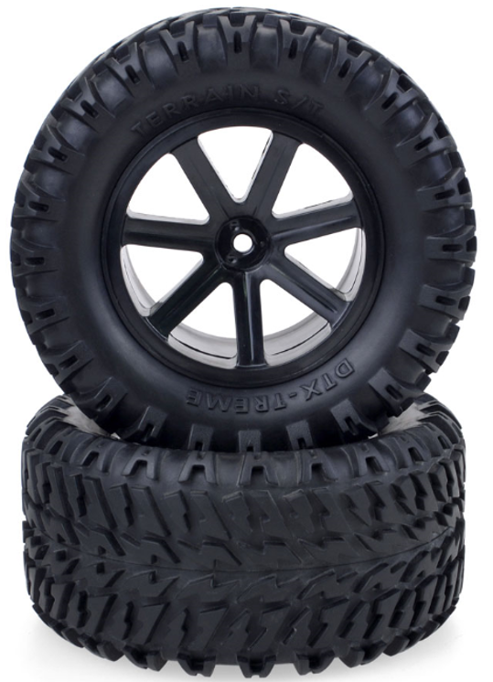 ZD10052 ZD Racing 1/10 RC Short Course/Desert Truck/ Truggy /Monster Truck Wheels tires Black(1 pair) ZD Racing