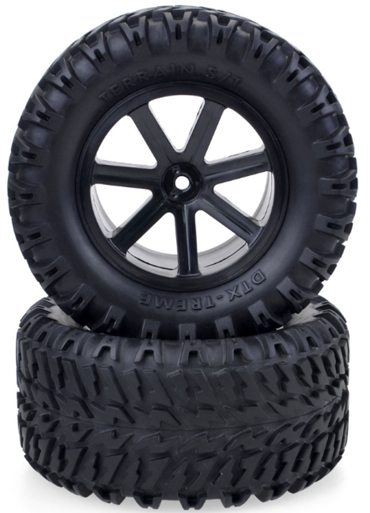 ZD10052 ZD Racing 1/10 RC Short Course/Desert Truck/ Truggy /Monster Truck Wheels tires Black(1 pair)