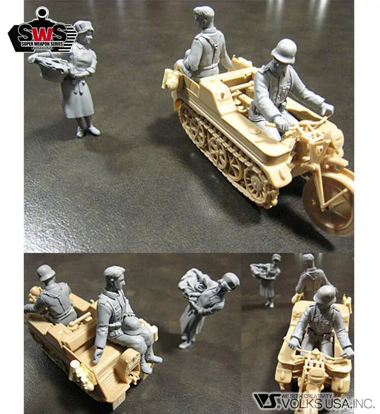 Zoukei Mura 1/32 Kettenkrad Luftwaffe Engineers & Nurse Set ZM-SWPS01-F03