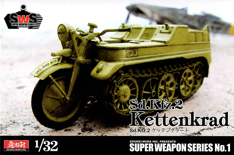 Zoukei Mura 1/32 Sd.Kfz.2. Kettenkrad Plastic Model Kit ZM-SWPS01