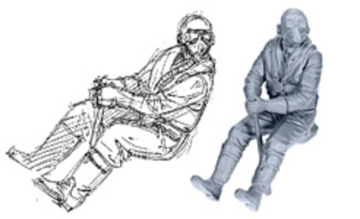 Zoukei Mura 1/32 Mustang IV Pilot Figure ZM-SWS09-F02