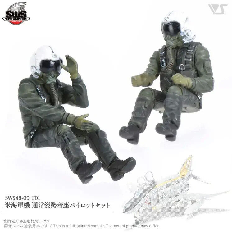Zoukei Mura 1/48 USN Forward Facing Pilot Figure Set ZM-SWS48-09-F01