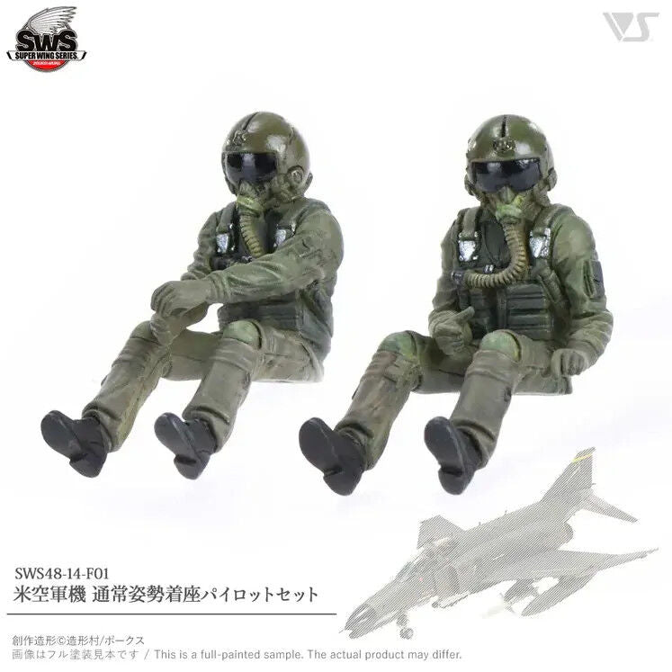 Zoukei Mura 1/48 USAF Forward Facing Pilot Figure Set ZM-SWS48-14-F01