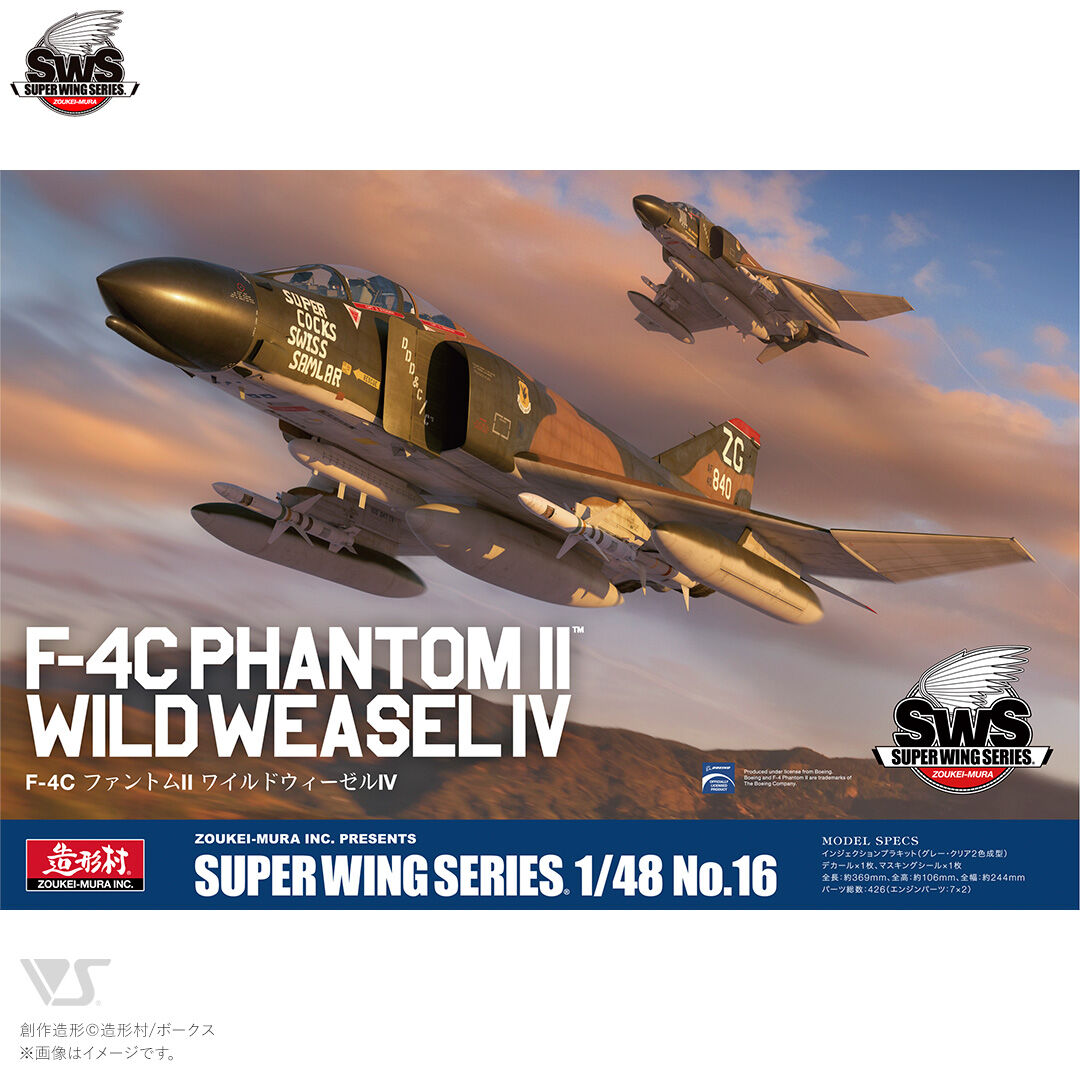 Zoukei Mura 1/48 F-4C Phantom II Wild Weasel IV Plastic Model Kit ZM-SWS48-16