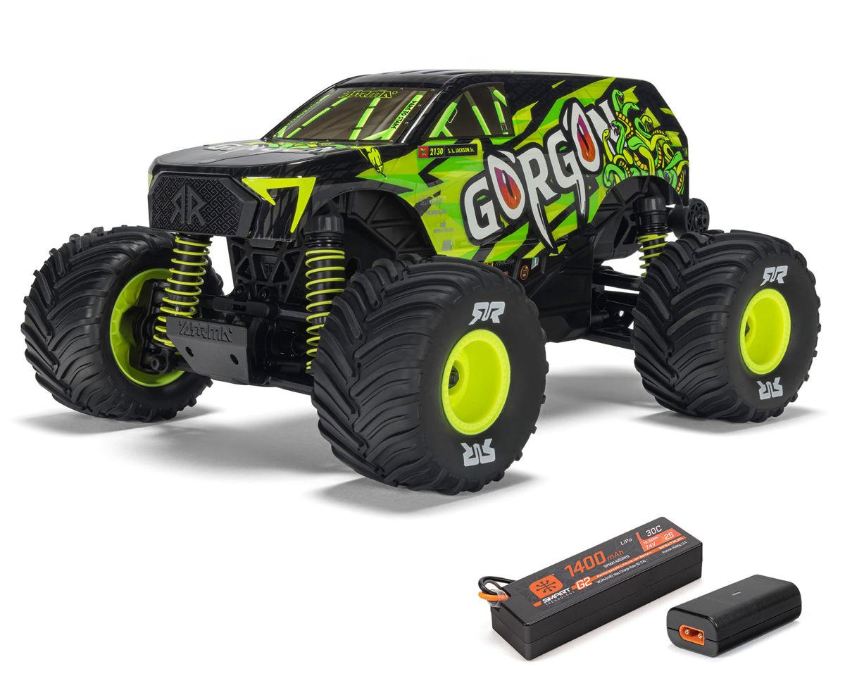 Arrma Gorgon Grom 4X4 1/16 Monster Truck RTR, Yellow ARA2130T1