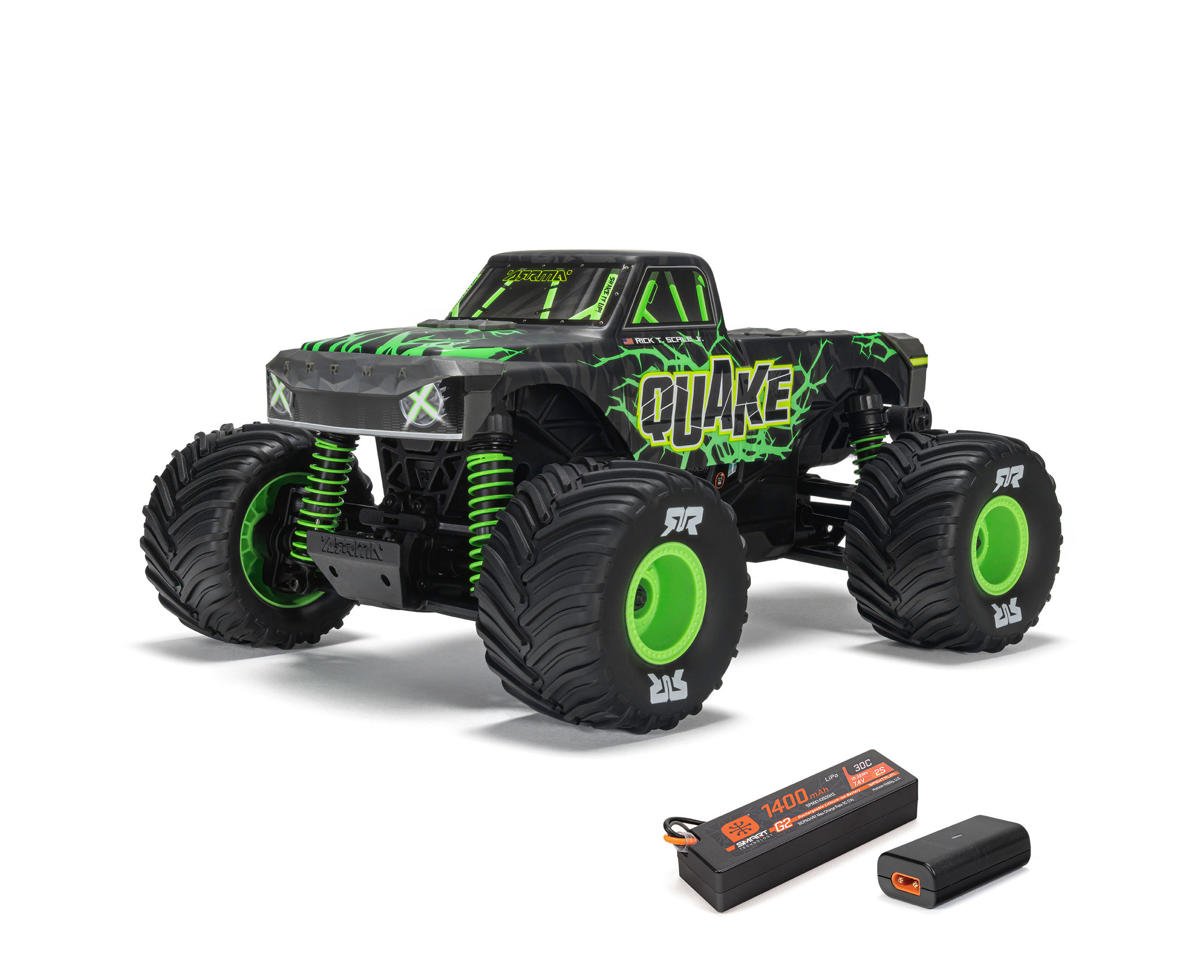 Arrma Quake Grom 4X4 1/16 Monster Truck RTR, Green ARA2137T2