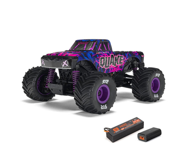 Arrma Quake Grom 4X4 1/16 Monster Truck RTR, Purple ARA2137T3
