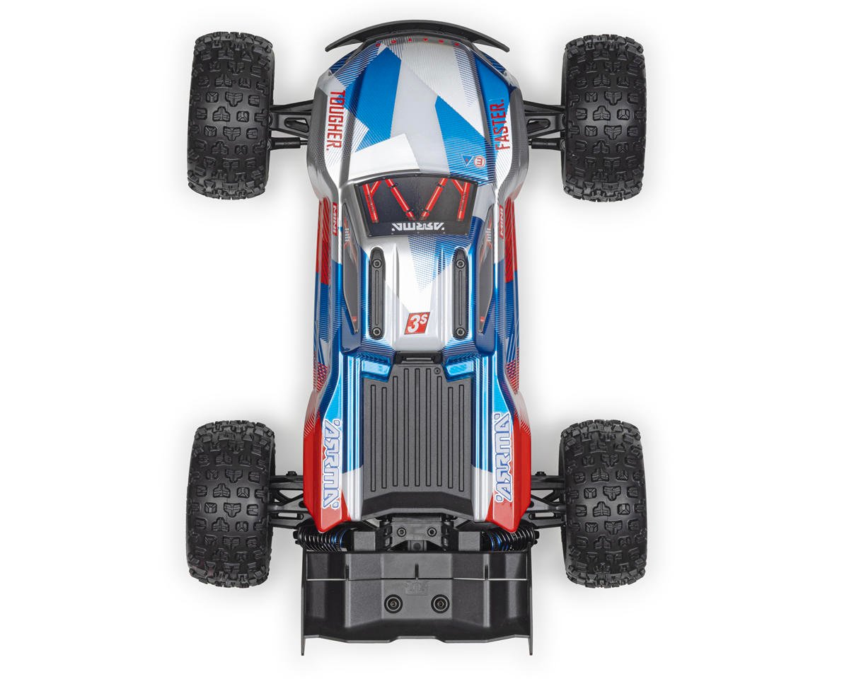 Arrma Mini Kraton 3S BLX 4X4 1/16 RTR Brushless Speed Monster Truck (Red/Blue) ARA2508ST1