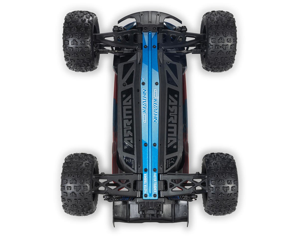 Arrma Mini Kraton 3S BLX 4X4 1/16 RTR Brushless Speed Monster Truck (Red/Blue) ARA2508ST1