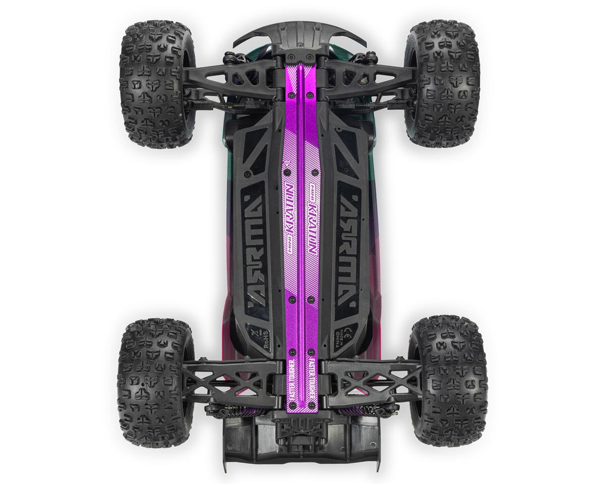 Arrma Mini Kraton 3S BLX 4X4 1/16 RTR Brushless Speed Monster Truck Teal/Pink, ARA2508ST2
