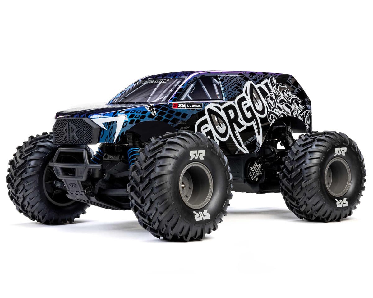 Arrma Gorgon 223S 1/10 2WD Brushless Monster Truck, RTR, Blue/Black ARA3530T1
