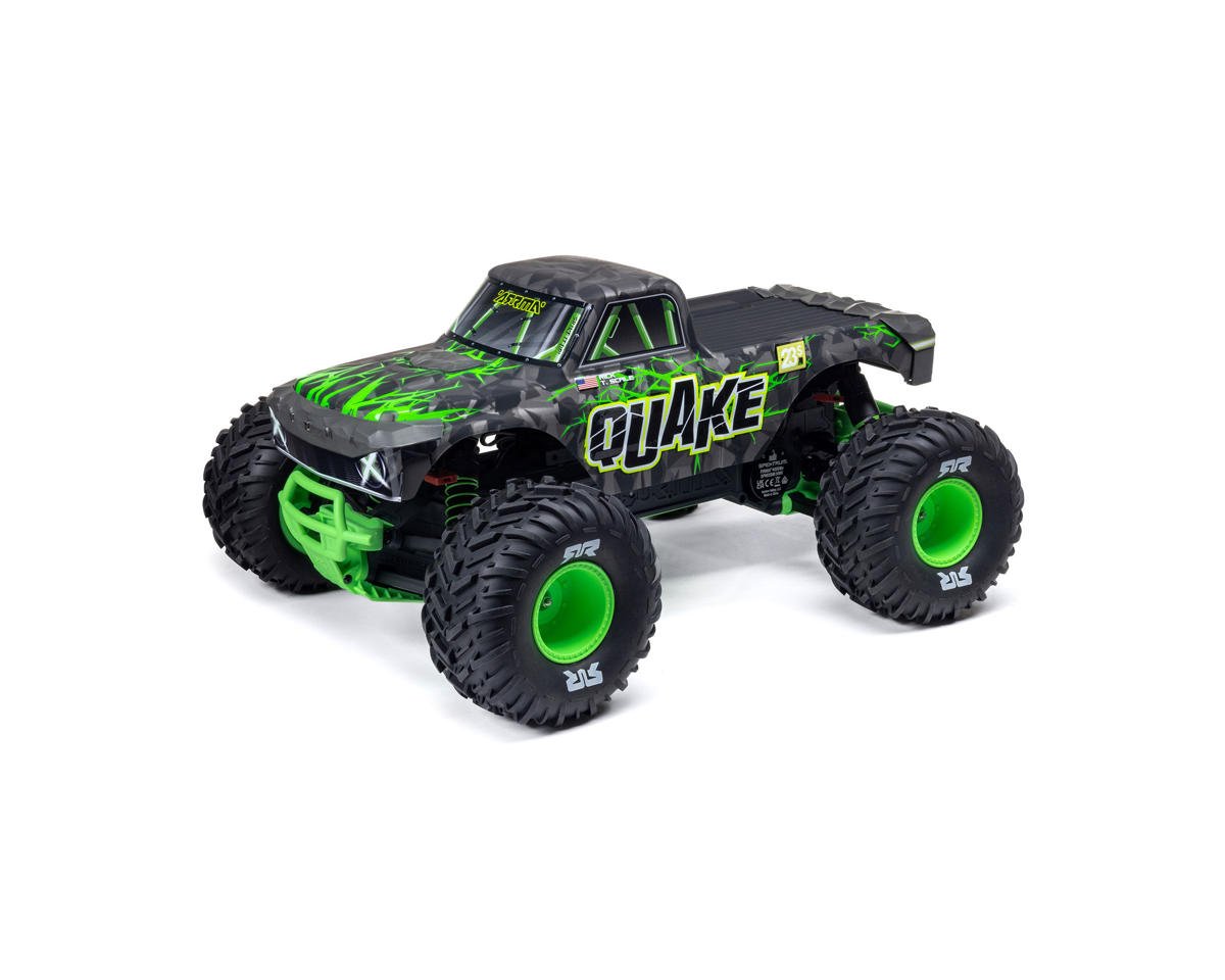 Arrma Quake 223S DSC 1/10 RTR Brushless 2WD Monster Truck (Green) ARA3537T2 Arrma