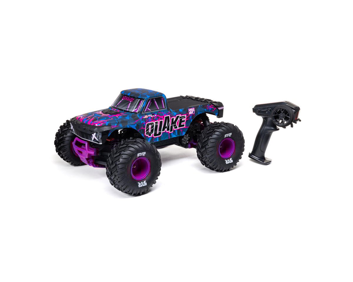 Arrma Quake 223S DSC 1/10 RTR Brushless 2WD Monster Truck (Purple) ARA3537T3 Arrma