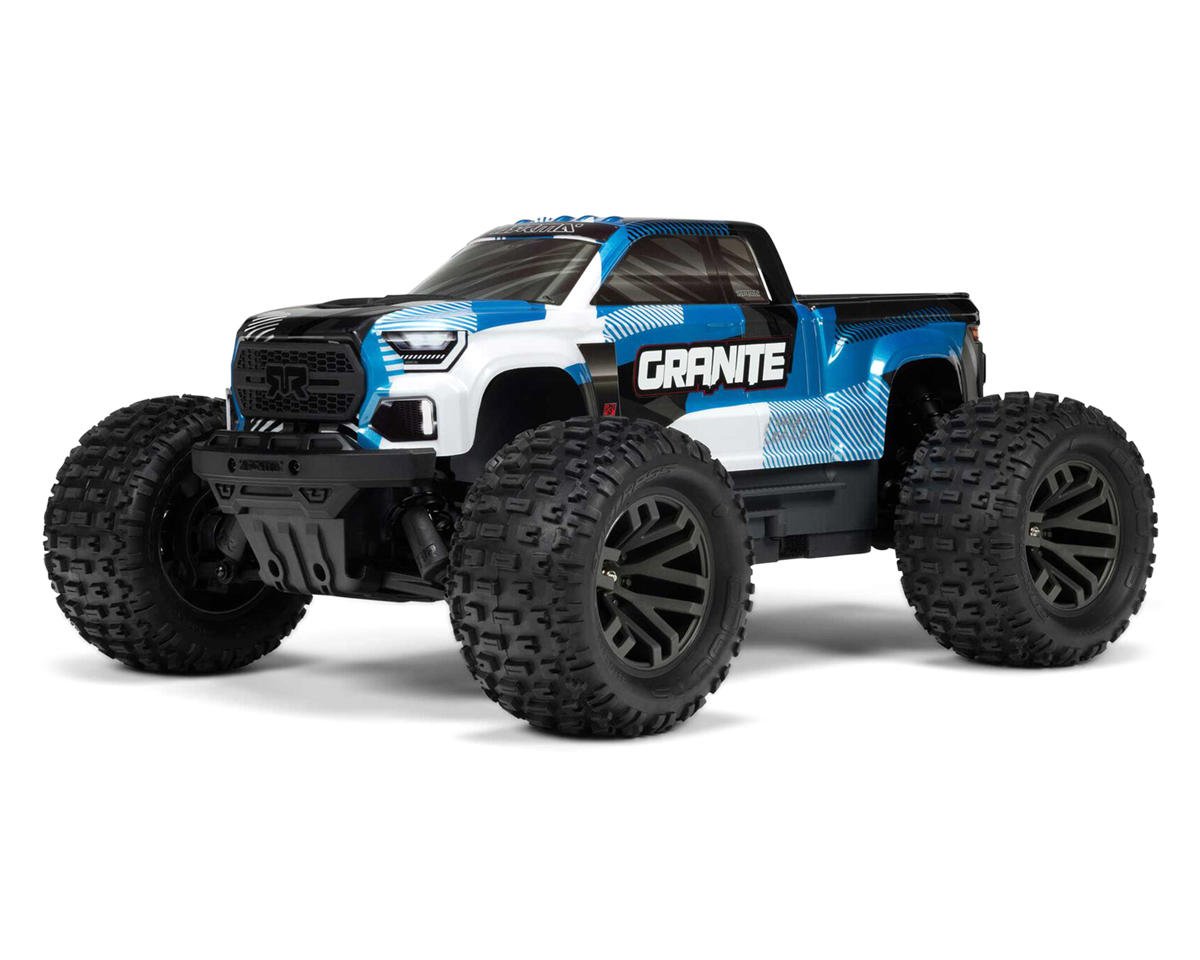 Arrma Granite V4 4X4 223S BLX 1/10 RC Monster Truck, RTR, Blue, ARA4302V4T1 ARA4302V4T1