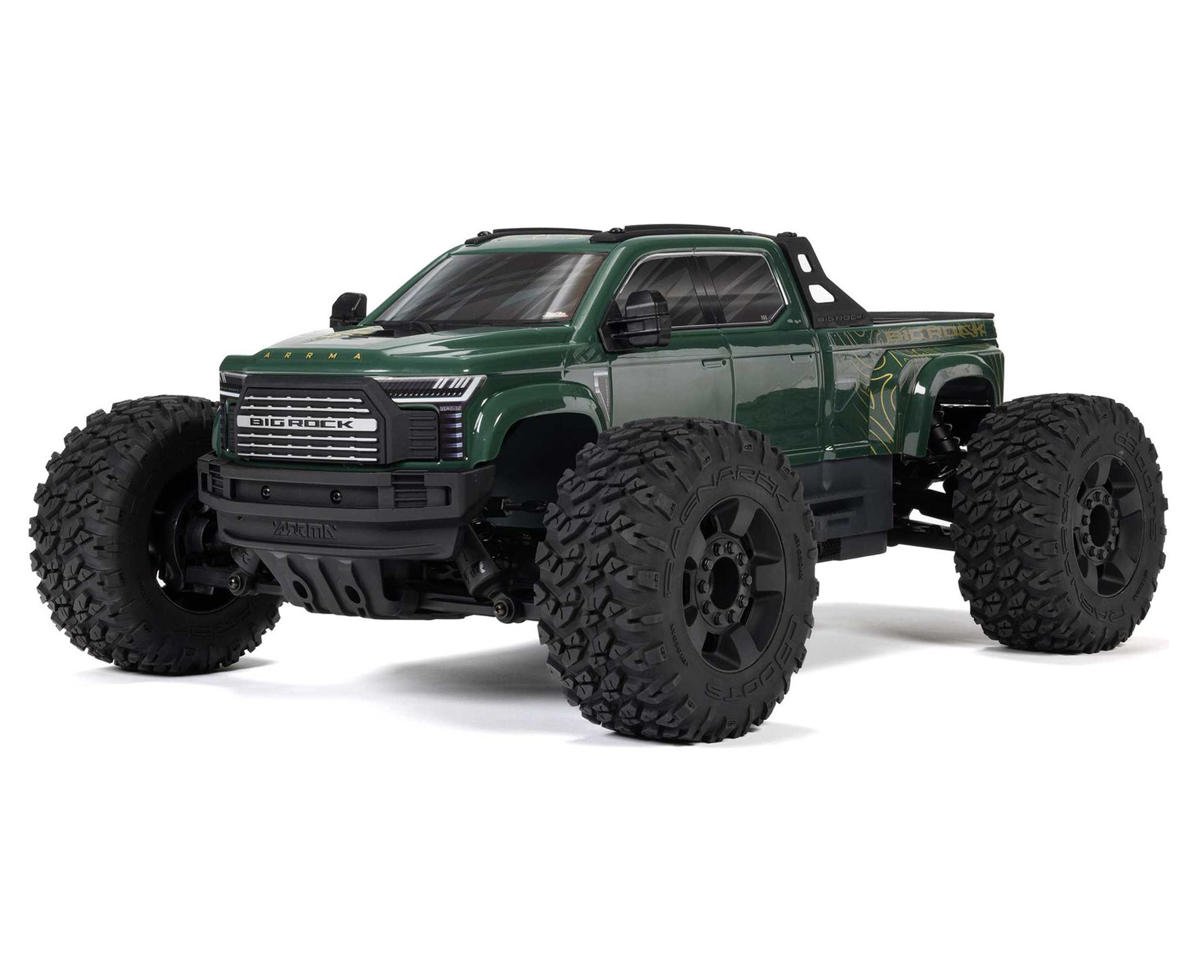 Arrma Big Rock 223S DSC 4X4 BLX Monster Truck, RTR, Green, ARA4312V4T2 ARA4312V4T2